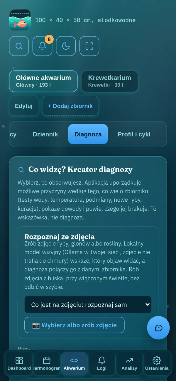 Kreator diagnozy i rozpoznawanie ze zdjęcia